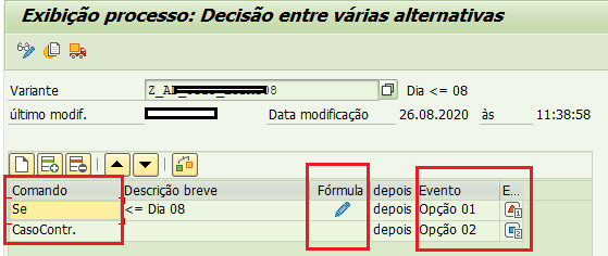 RSPC - Exibição processo: Decisão entre várias alternativas